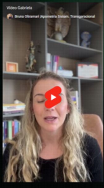 Depoimento em vídeo de Gabriela